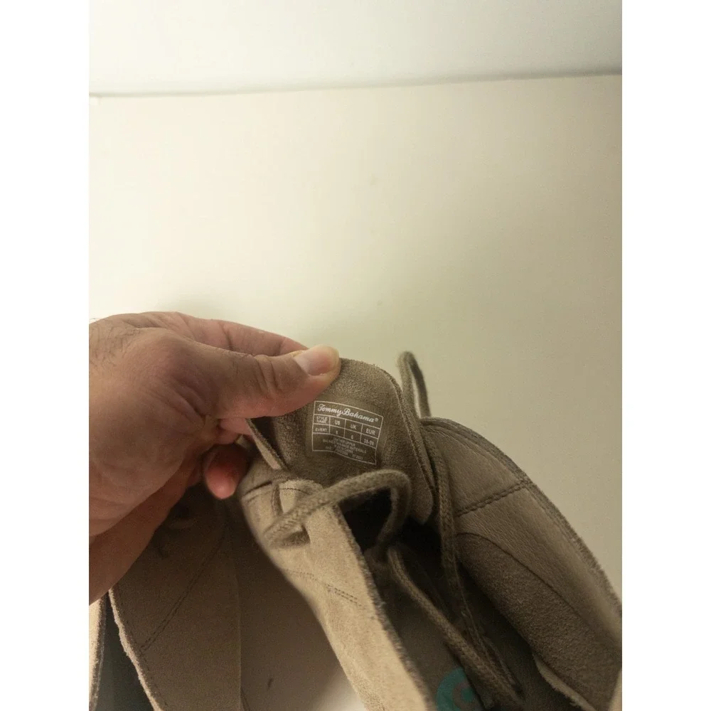Tommy Bahama Everett Suede Chukka Desert Boots Taupe Women's US 8 NWT
